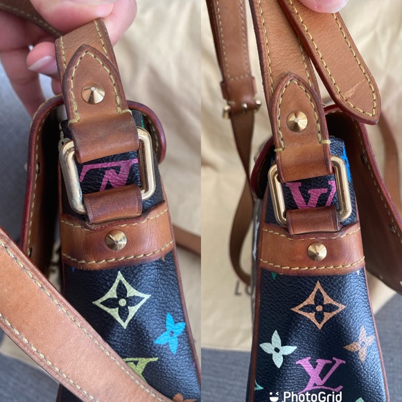 LOUIS VUITTON Monogram Multicolor Sologne Black - Picture 14 of 16